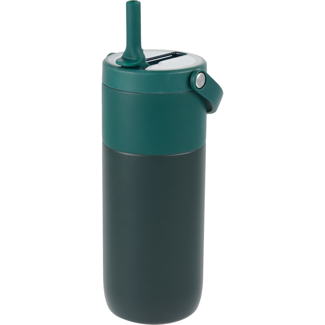 Roots ROOTS Ceramic Lined Travel Tumbler w/ Straw 20oz - 1602-46 Green