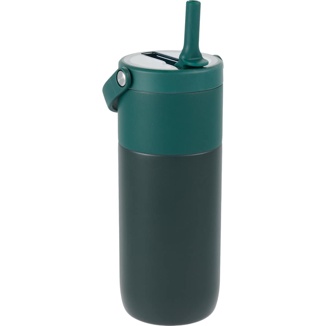 Roots ROOTS Ceramic Lined Travel Tumbler w/ Straw 20oz - 1602-46 Green