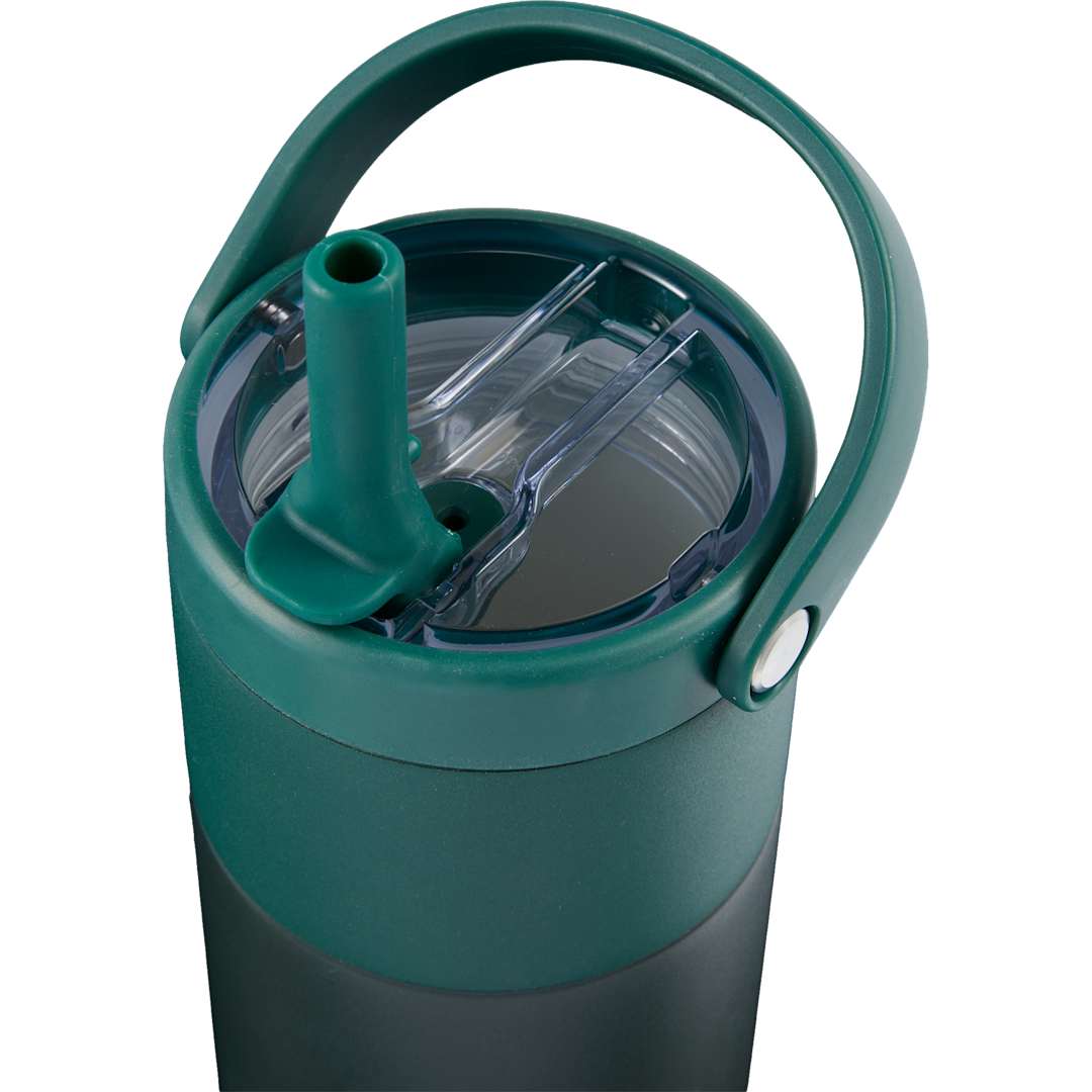 Roots ROOTS Ceramic Lined Travel Tumbler w/ Straw 20oz - 1602-46 Green