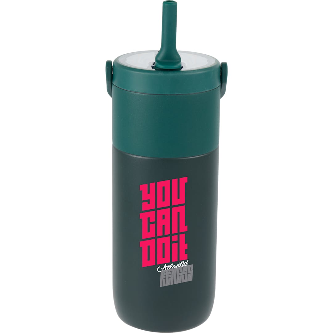 Roots ROOTS Ceramic Lined Travel Tumbler w/ Straw 20oz - 1602-46 Green