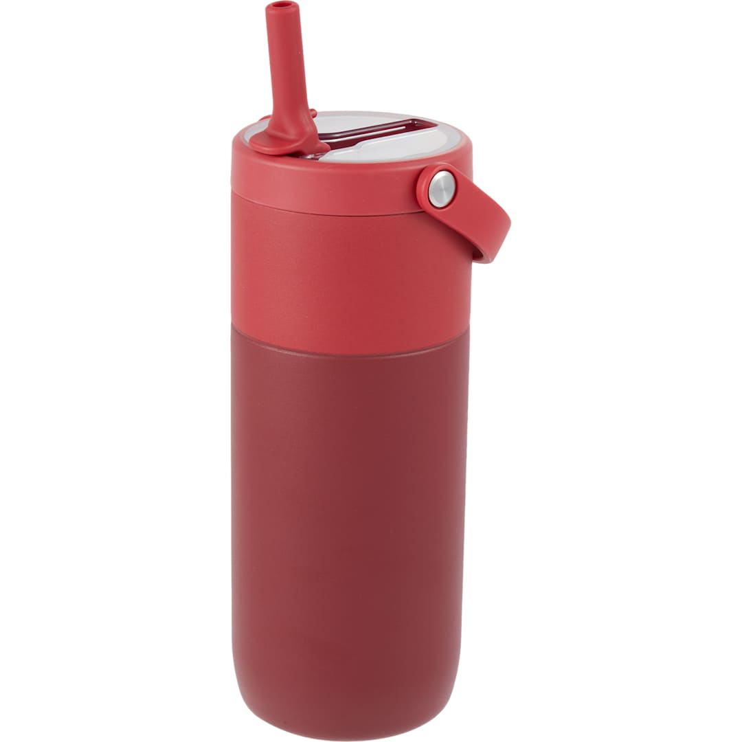 Roots ROOTS Ceramic Lined Travel Tumbler w/ Straw 20oz - 1602-46 Red