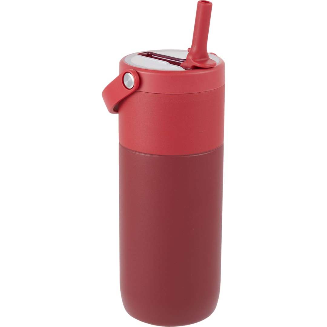 Roots ROOTS Ceramic Lined Travel Tumbler w/ Straw 20oz - 1602-46 Red