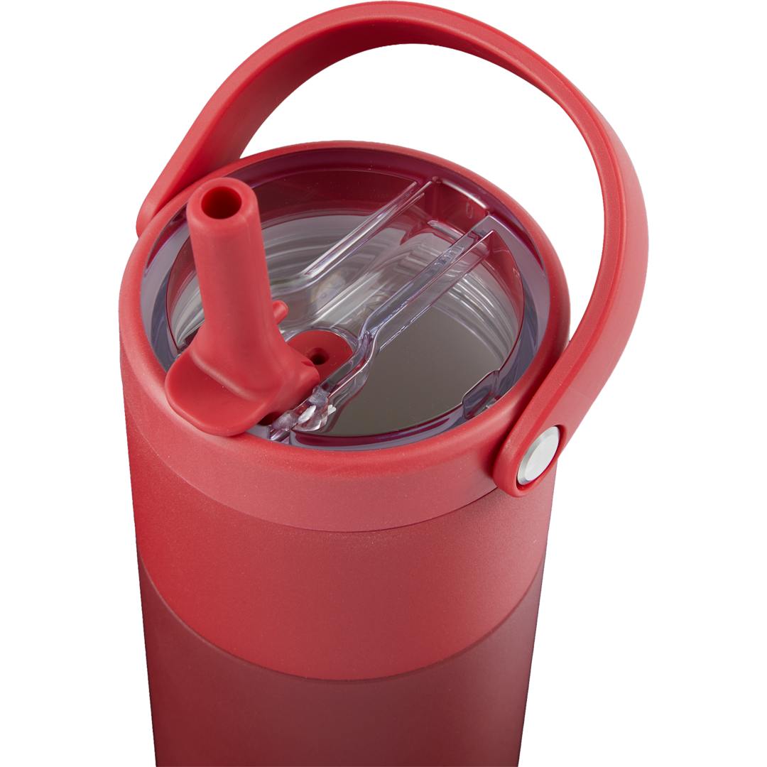 Roots ROOTS Ceramic Lined Travel Tumbler w/ Straw 20oz - 1602-46 Red