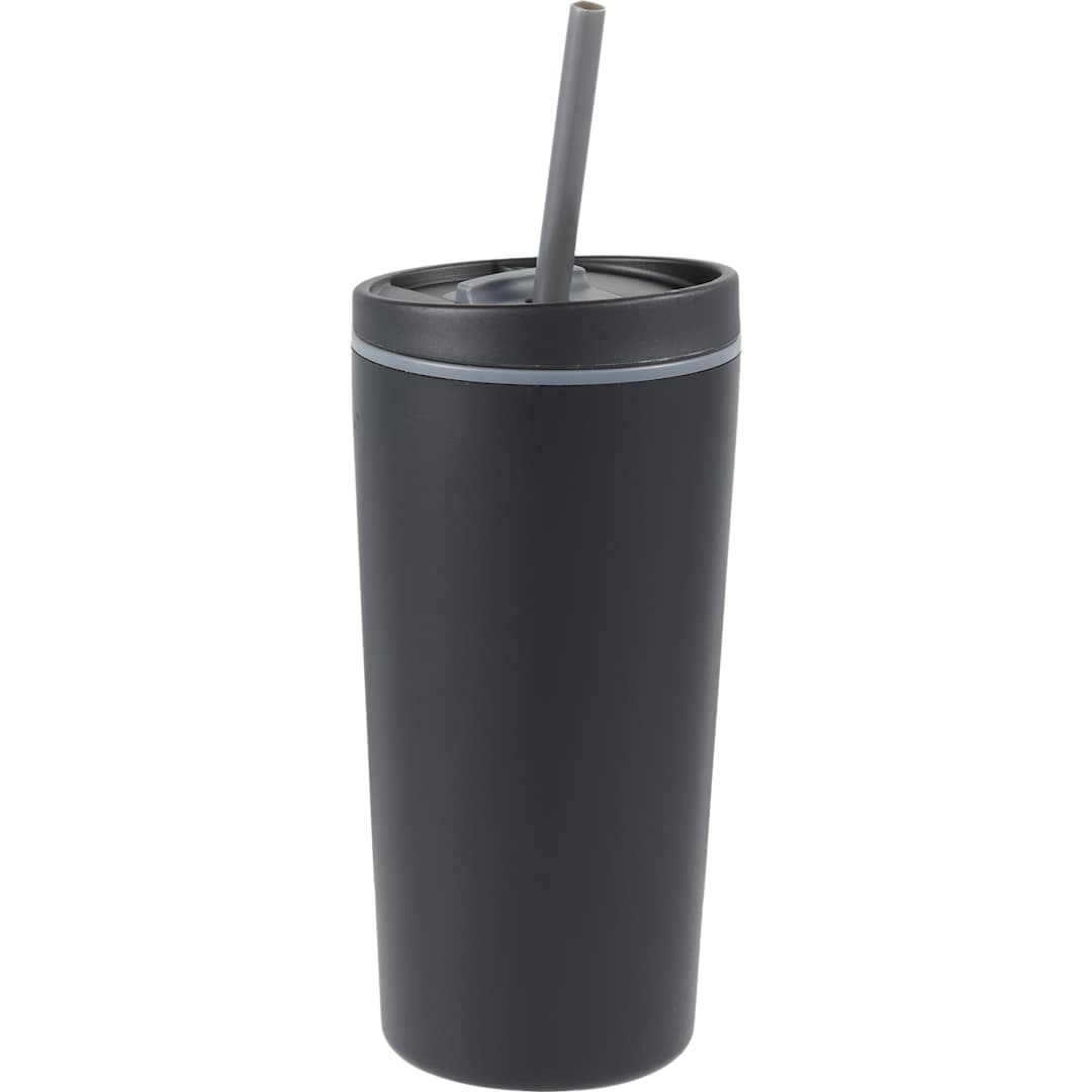 Santino Recycled Tumbler w/ Dual Function Lid 16oz - 1602-48 Black