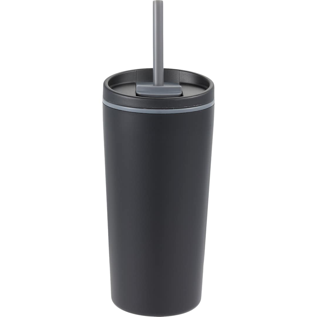 Santino Recycled Tumbler w/ Dual Function Lid 16oz - 1602-48 Black