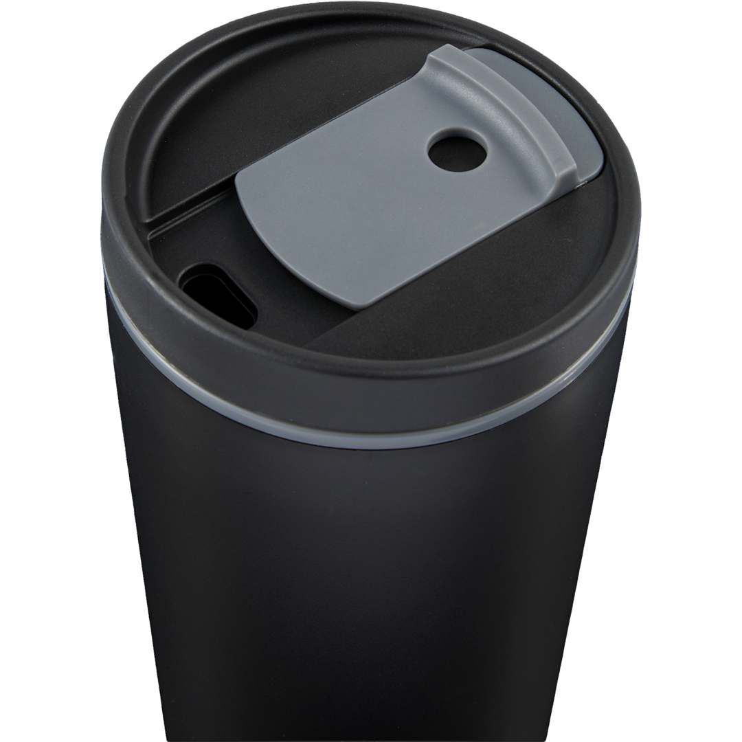Santino Recycled Tumbler w/ Dual Function Lid 16oz - 1602-48 Black