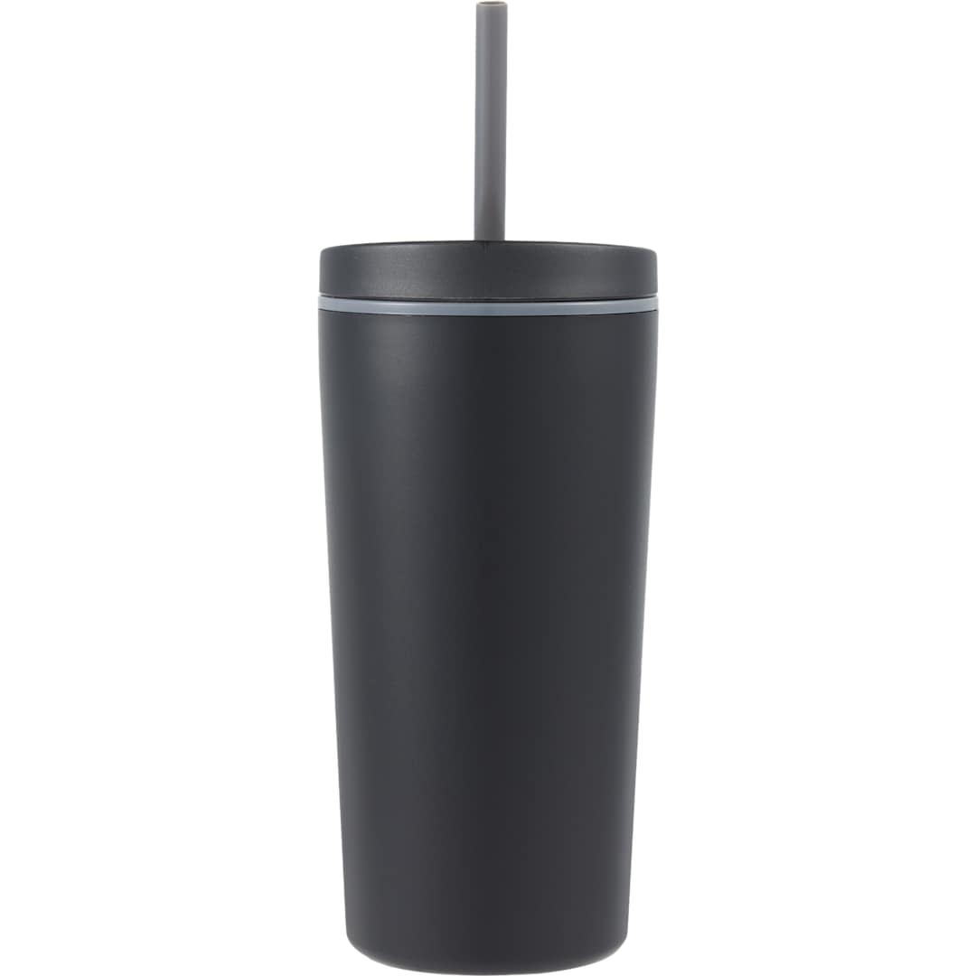 Santino Recycled Tumbler w/ Dual Function Lid 16oz - 1602-48 Black