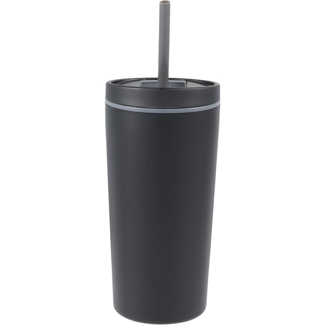 Santino Recycled Tumbler w/ Dual Function Lid 16oz - 1602-48 Black