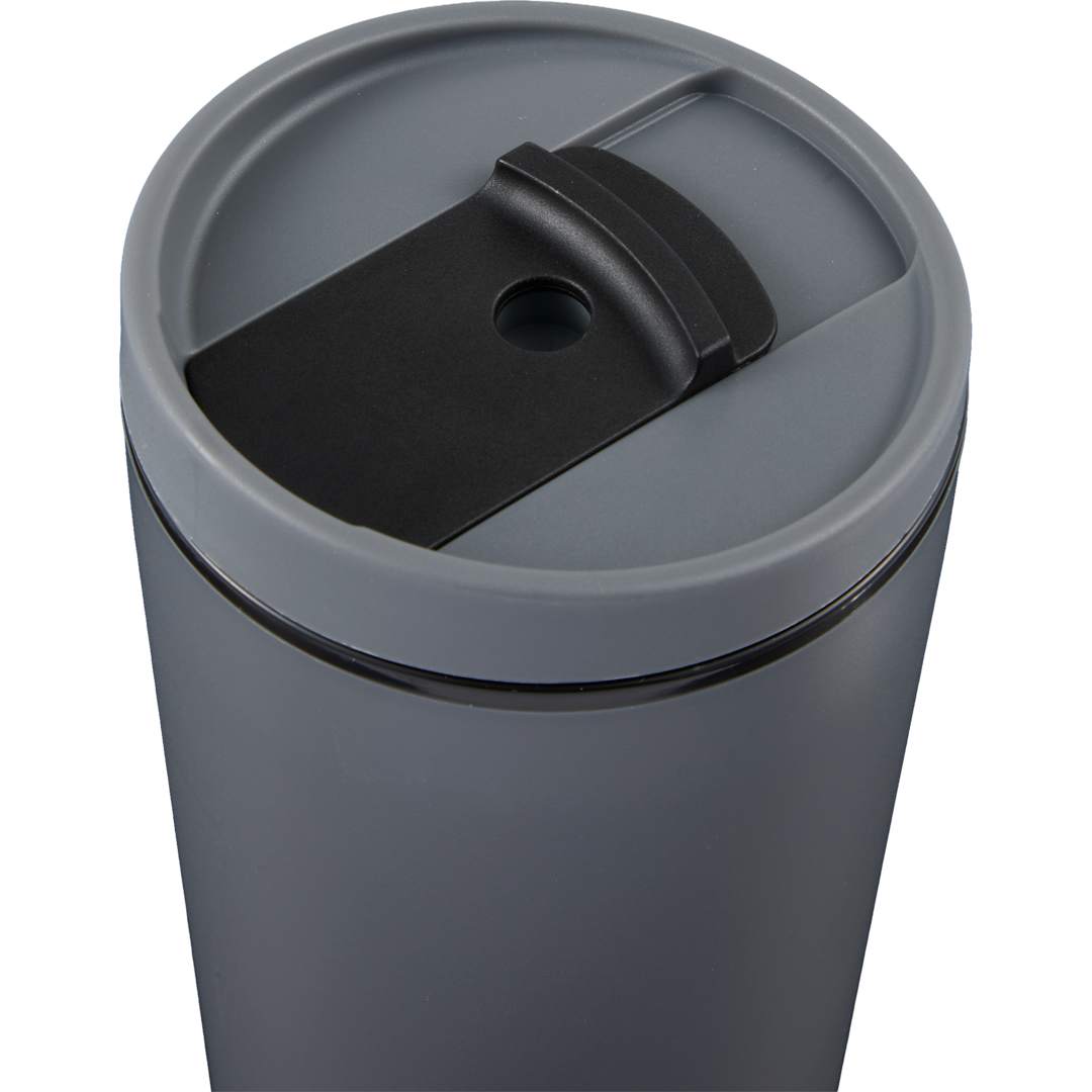 Santino Recycled Tumbler w/ Dual Function Lid 16oz - 1602-48 Gray