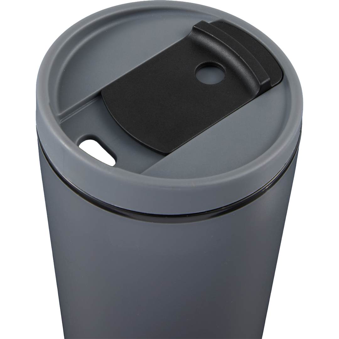 Santino Recycled Tumbler w/ Dual Function Lid 16oz - 1602-48 Gray