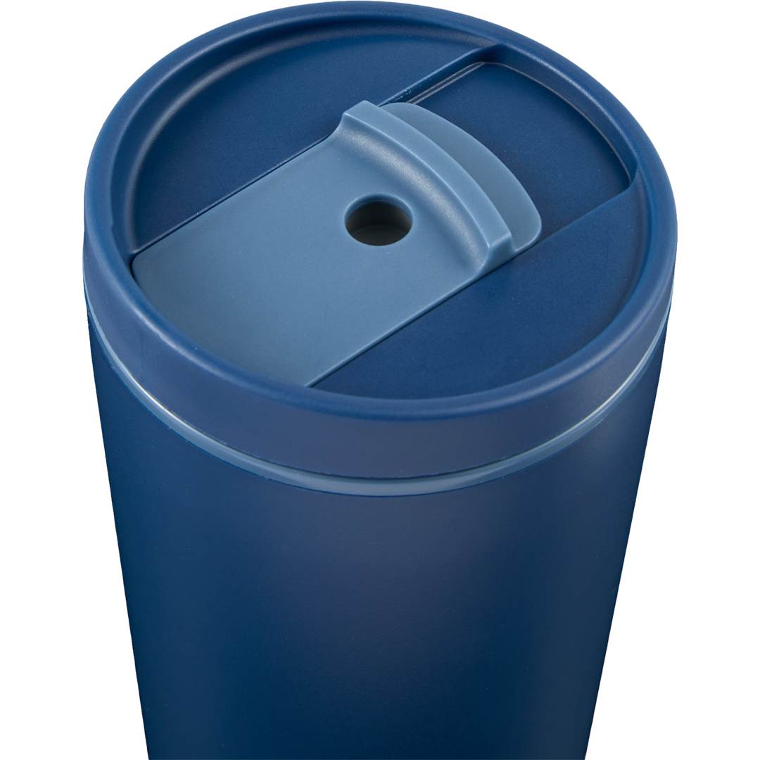 Santino Recycled Tumbler w/ Dual Function Lid 16oz - 1602-48 Blue