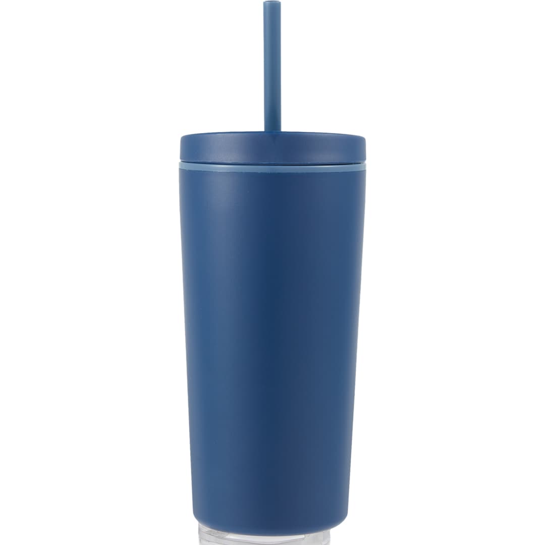 Santino Recycled Tumbler w/ Dual Function Lid 16oz - 1602-48 Blue