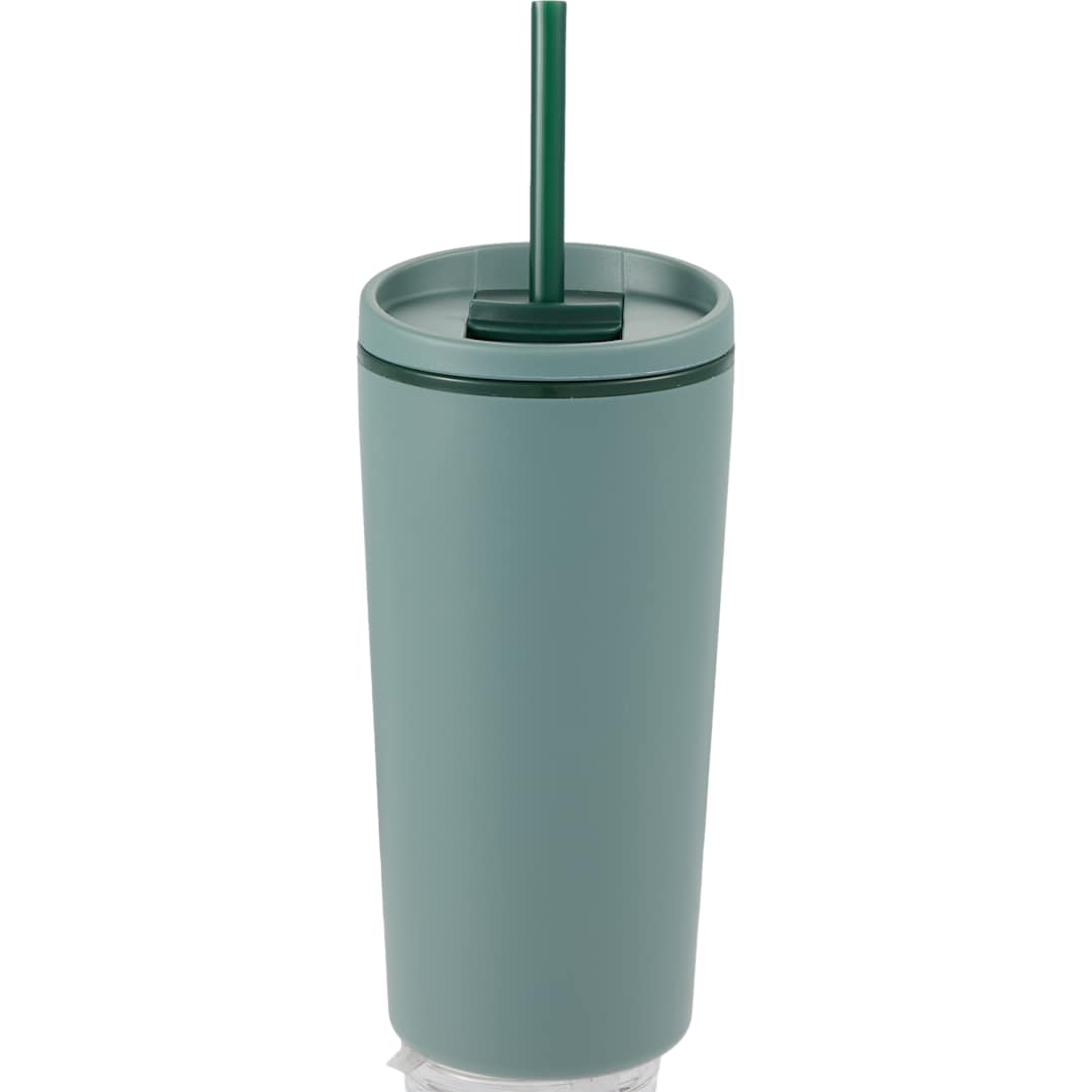 Santino Recycled Tumbler w/ Dual Function Lid 16oz - 1602-48 Green