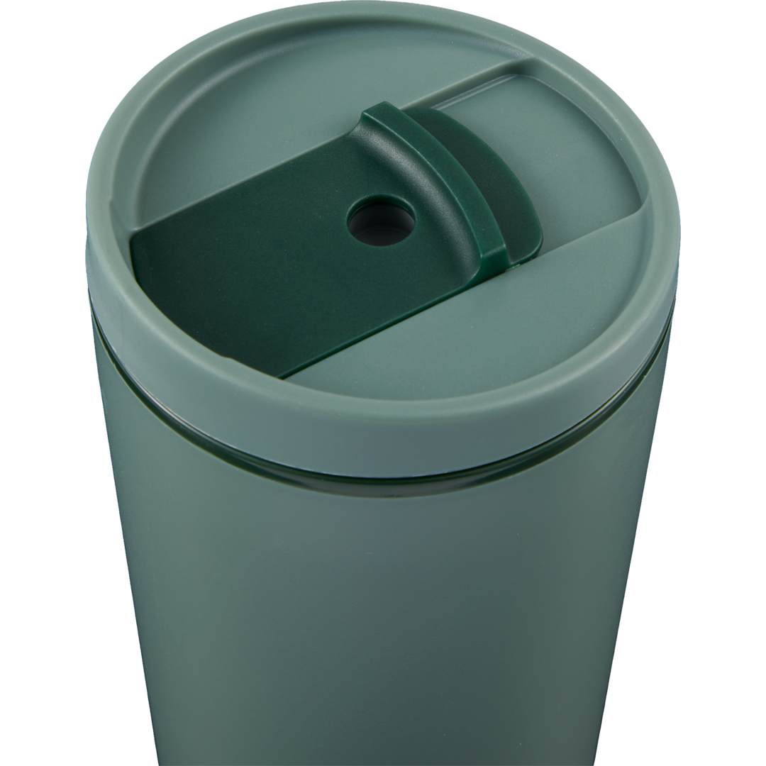 Santino Recycled Tumbler w/ Dual Function Lid 16oz - 1602-48 Green
