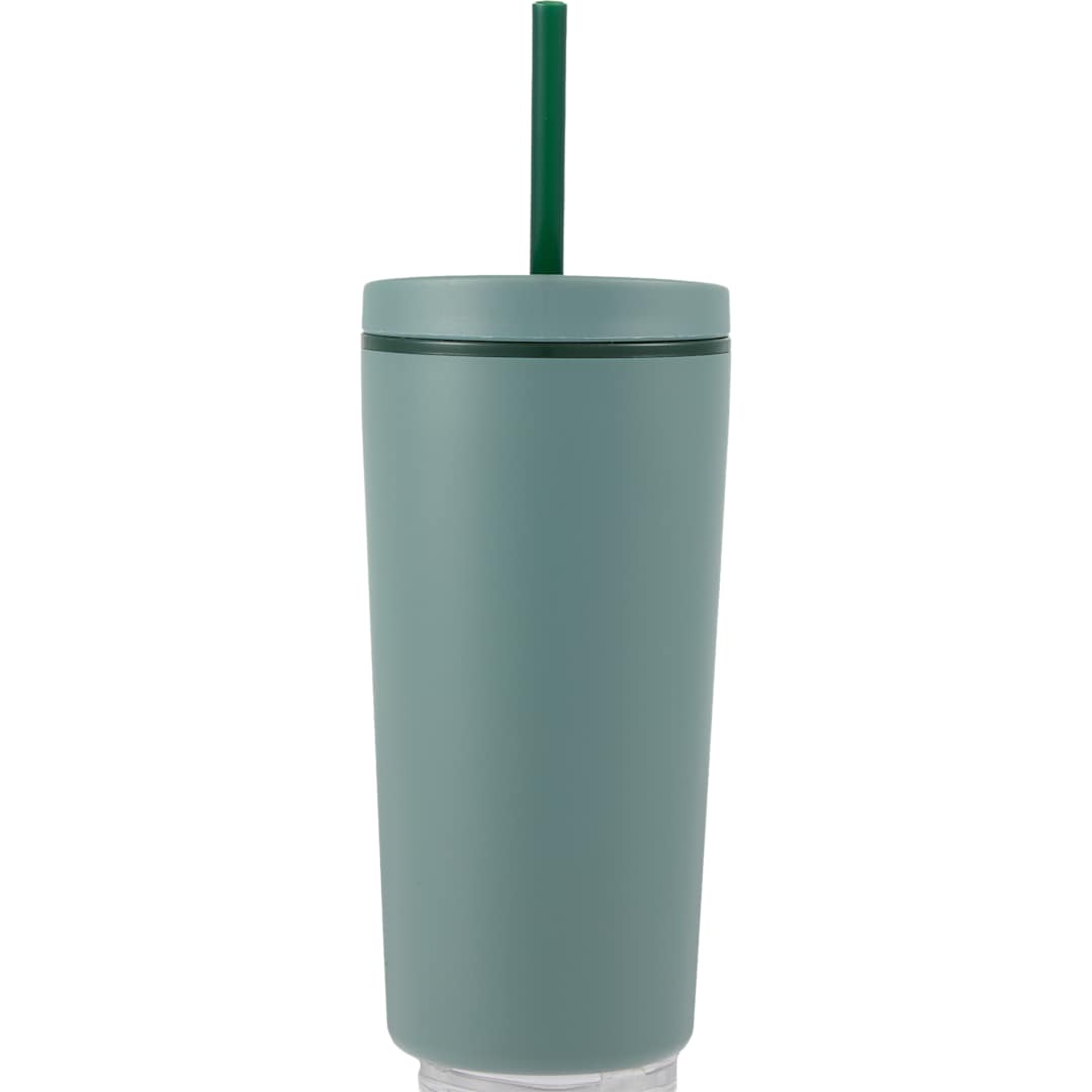 Santino Recycled Tumbler w/ Dual Function Lid 16oz - 1602-48 Green