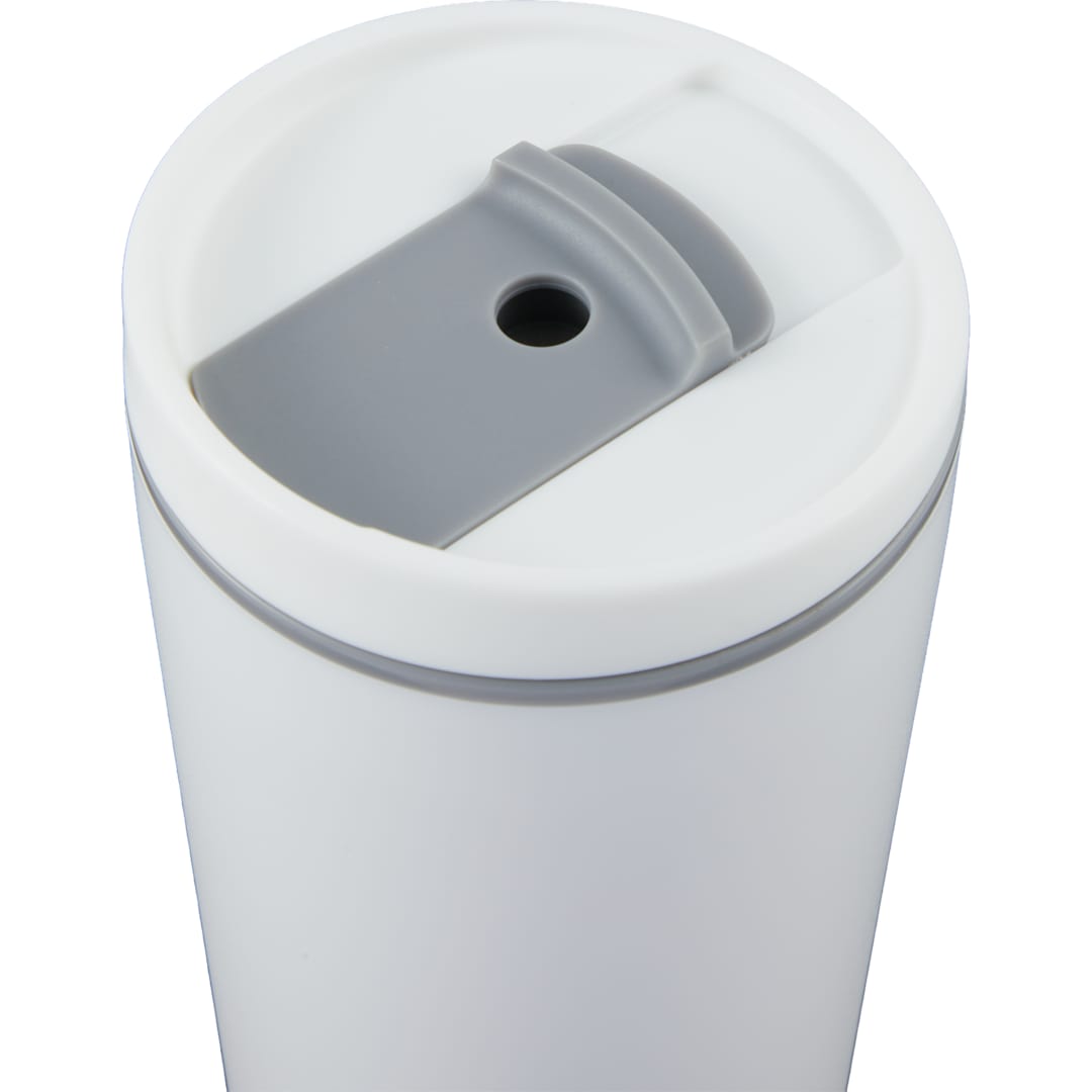 Santino Recycled Tumbler w/ Dual Function Lid 16oz - 1602-48 White