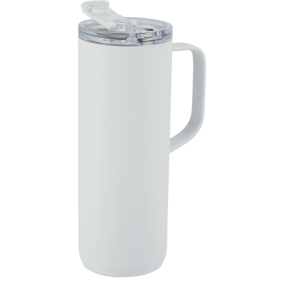 Whitney Recycled Tall Tumbler w/ Flip Lid 20oz - 1602-53 White