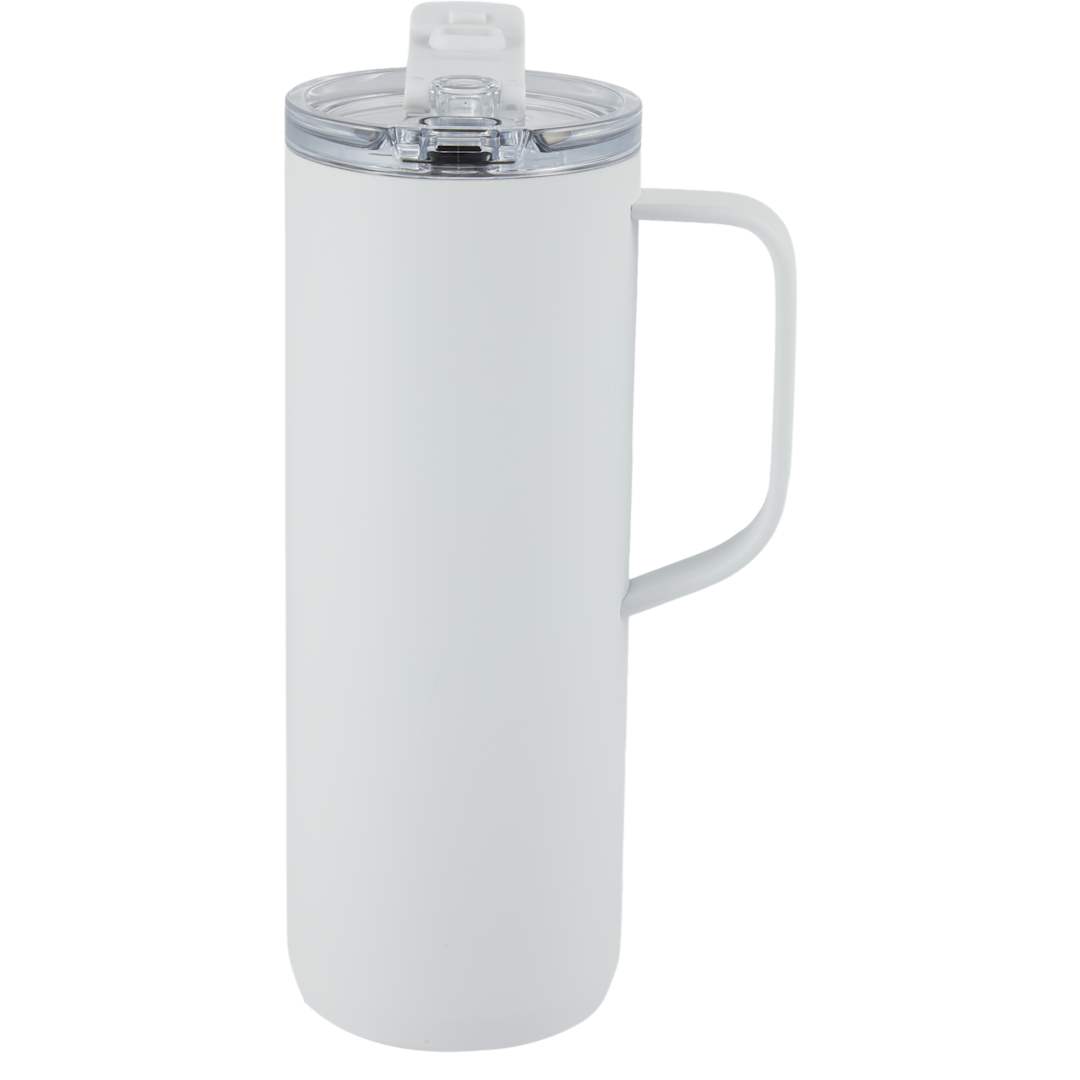 Whitney Recycled Tall Tumbler w/ Flip Lid 20oz - 1602-53 White