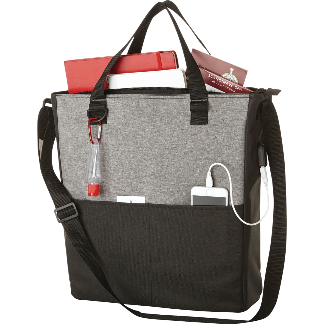 Cameron Convention Tote w/ USB Port - 2150-31 Gray