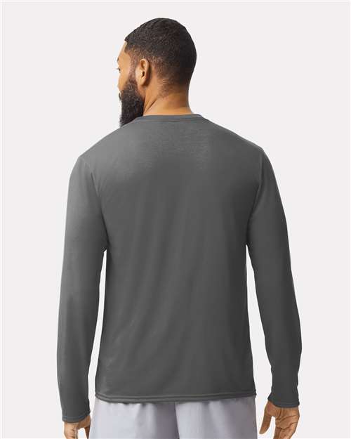 Gildan Unisex Performance® Long Sleeve T-Shirt - 42400 Charcoal