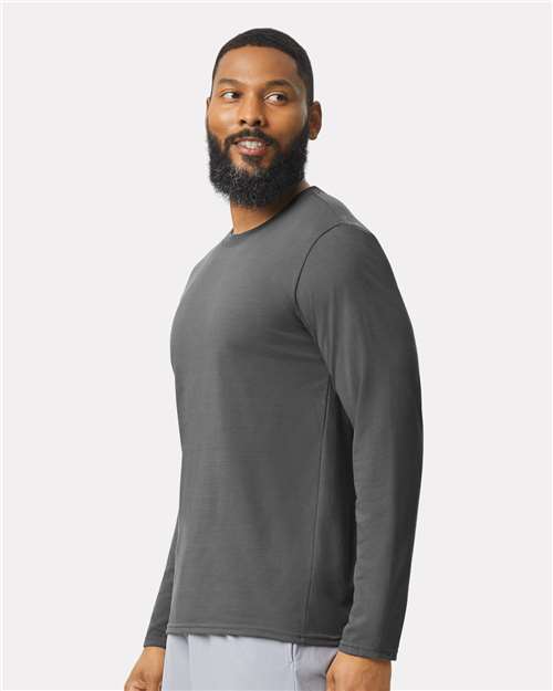 Gildan Unisex Performance® Long Sleeve T-Shirt - 42400 Charcoal