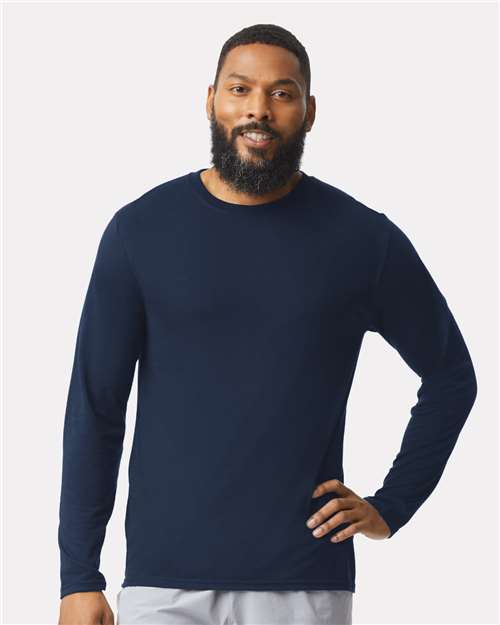 Gildan Unisex Performance® Long Sleeve T-Shirt - 42400 Navy
