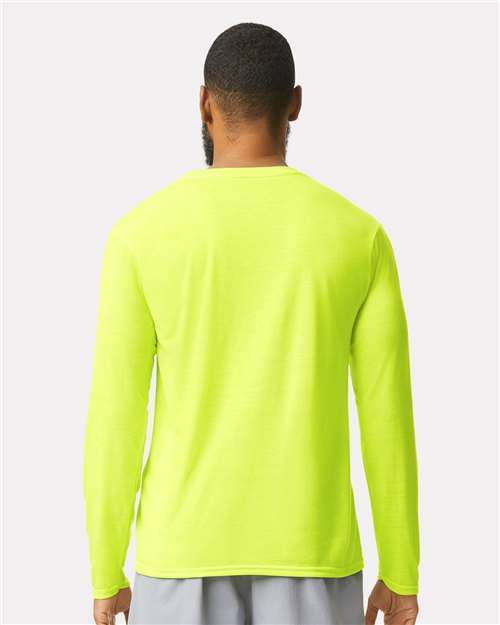 Gildan Unisex Performance® Long Sleeve T-Shirt - 42400 Safety Green