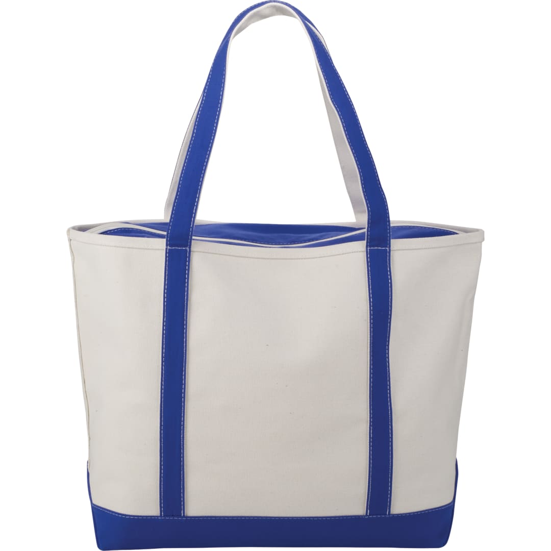 Baltic 24oz Cotton Canvas Tall Zippered Tote - 2160-67 Blue