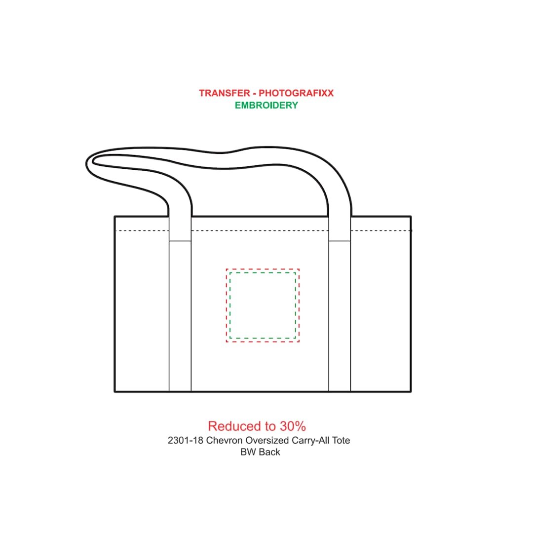 Oversized Carry-All Tote - 2301-18 Gray