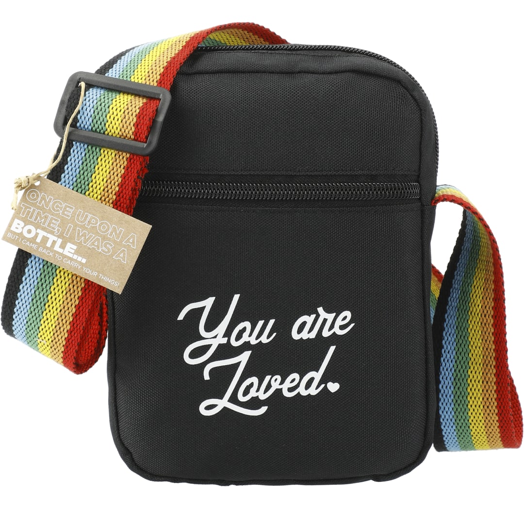 Rainbow RPET Crossbody Tote - 2301-60 Black