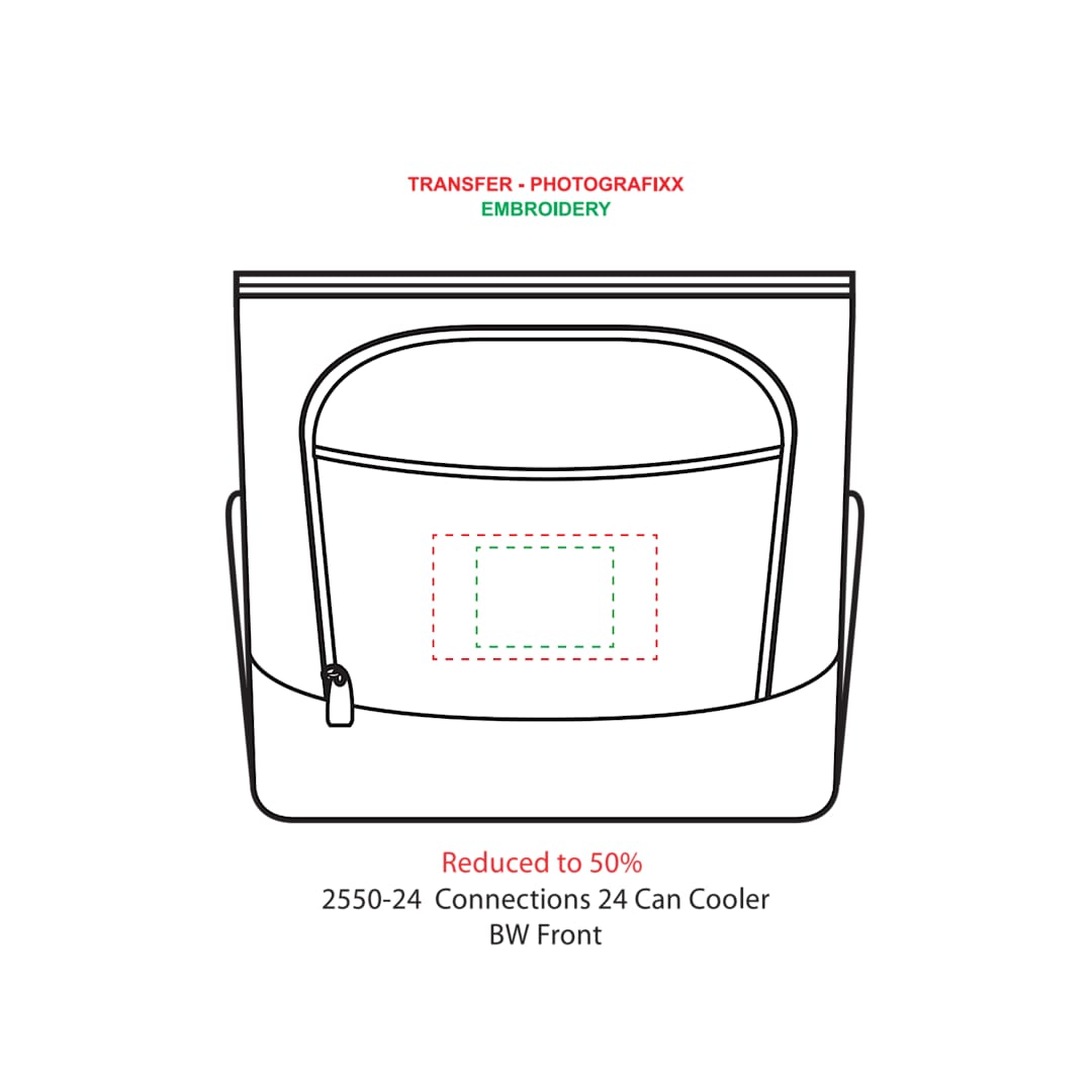 New Connections 24 Can Collapsible Cooler - 2550-24 Black