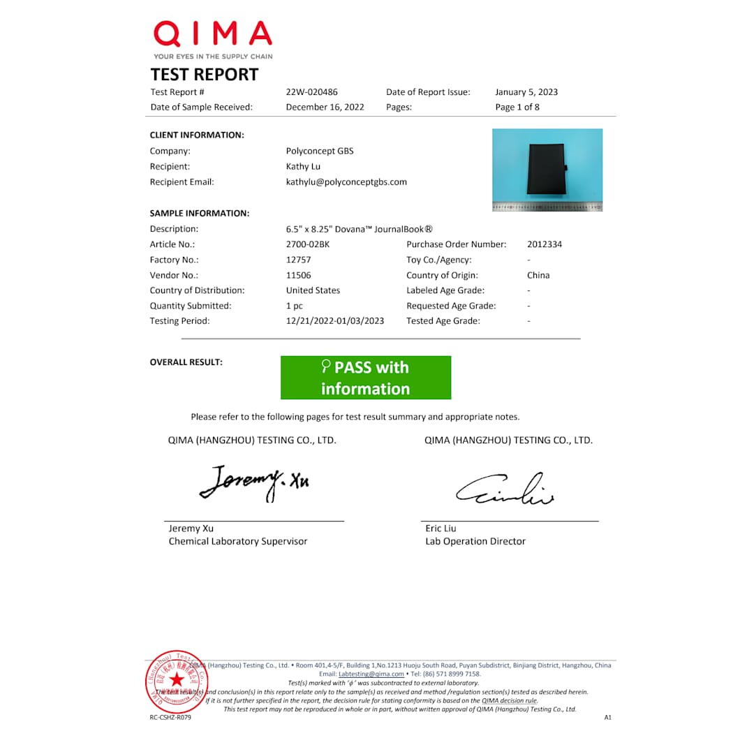 5" x 7" FSC® Mix Pedova™ Bound Journal - 2700-02 Black