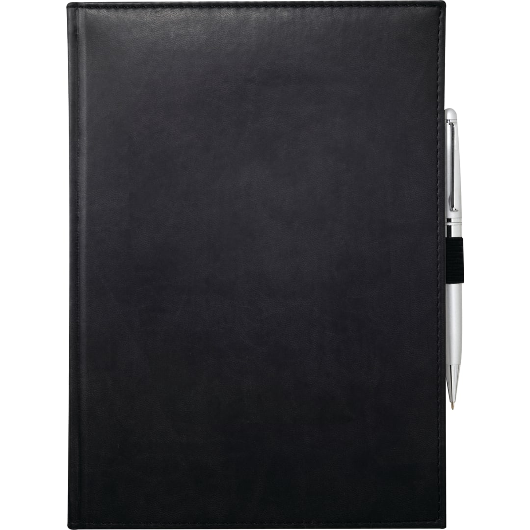 FSC® Mix 7" x 10" Pedova™ Large Bound Journal - 2700-03 Black