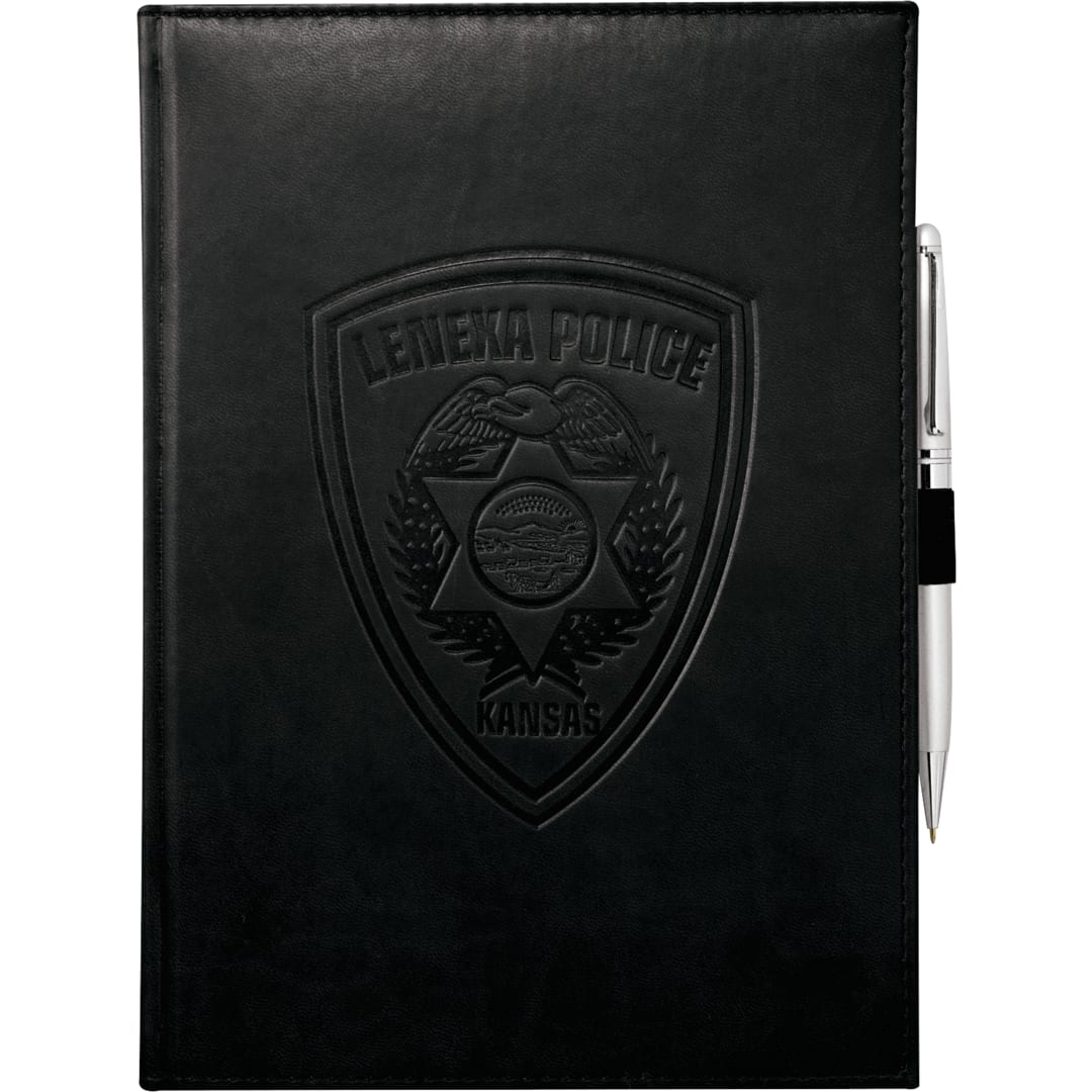 FSC® Mix 7" x 10" Pedova™ Large Bound Journal - 2700-03 Black