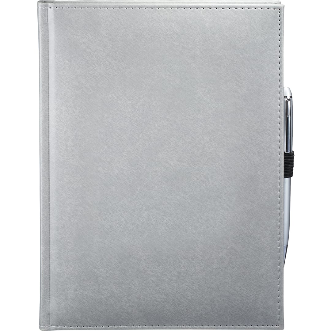 FSC® Mix 7" x 10" Pedova™ Large Bound Journal - 2700-03 Gray