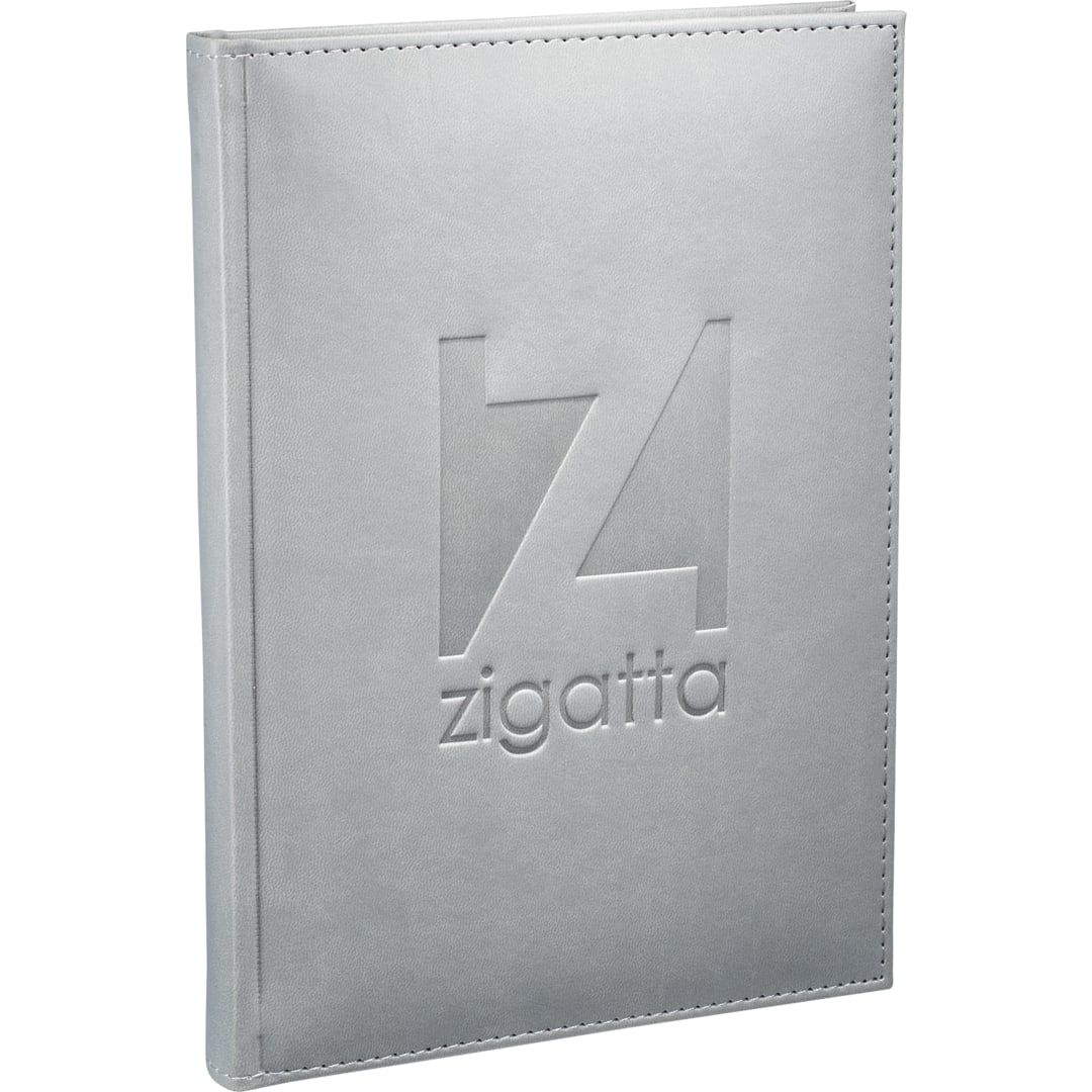 FSC® Mix 7" x 10" Pedova™ Large Bound Journal - 2700-03 Gray