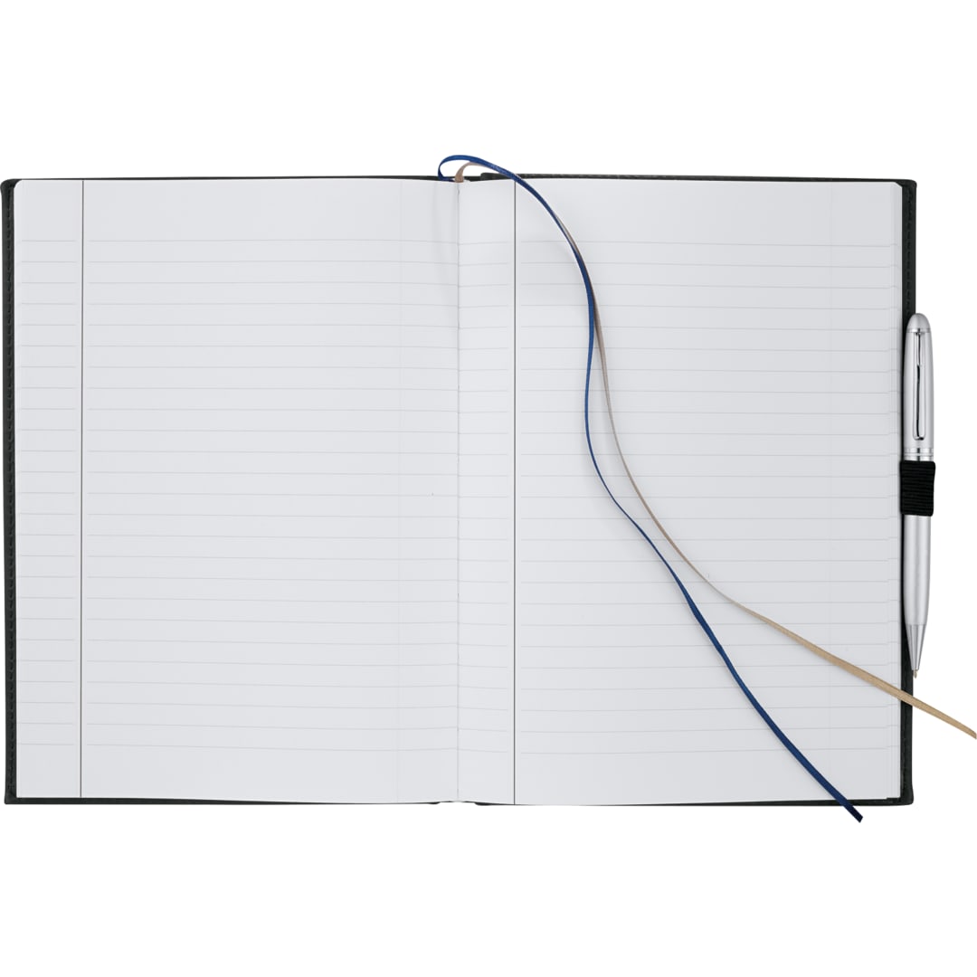 FSC® Mix 7" x 10" Pedova™ Large Bound Journal - 2700-03 Blue