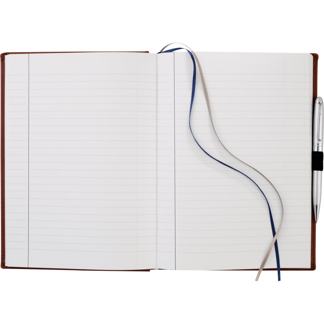 FSC® Mix 7" x 10" Pedova™ Large Bound Journal - 2700-03 Red