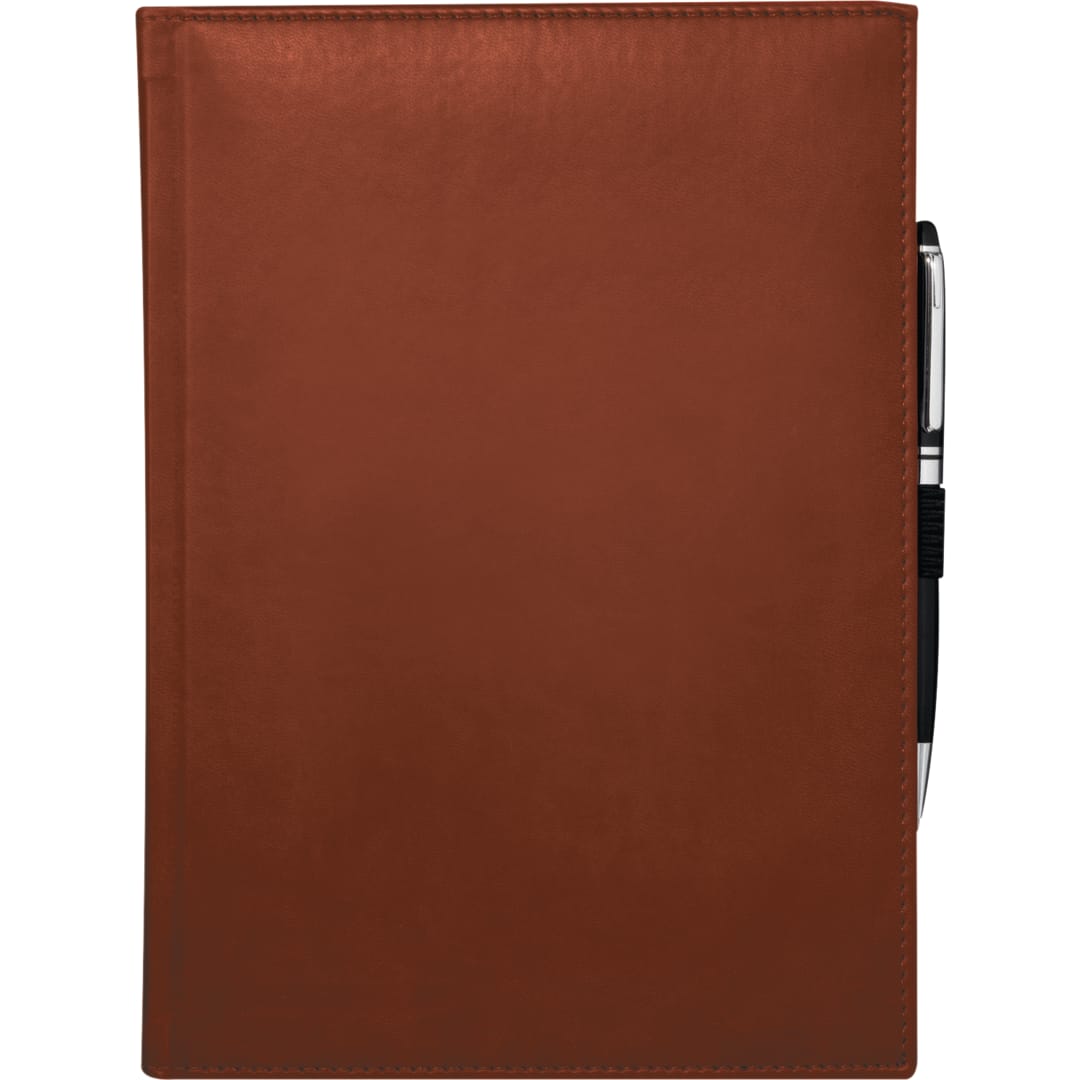 FSC® Mix 7" x 10" Pedova™ Large Bound Journal - 2700-03 Red