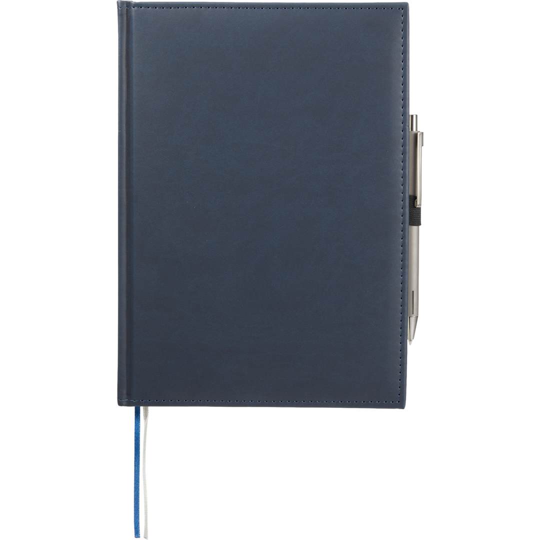 FSC® Mix 7" x 10" Pedova™ Large Bound Journal - 2700-03 Blue