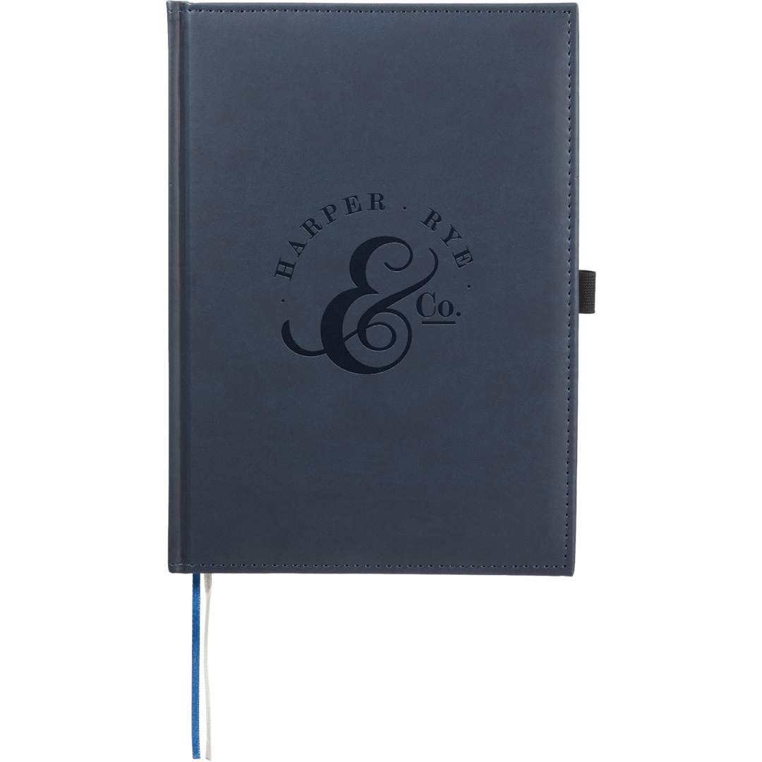 FSC® Mix 7" x 10" Pedova™ Large Bound Journal - 2700-03 Blue
