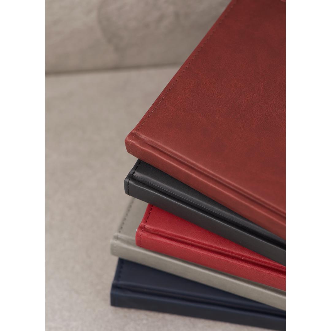 FSC® Mix 7" x 10" Pedova™ Large Bound Journal - 2700-03 Red