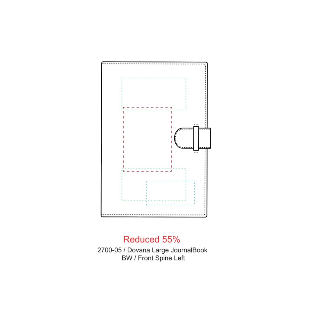 FSC&#174; Mix 7&quot; x 10&quot; Dovana™ Large Journal - 2700-05 Black