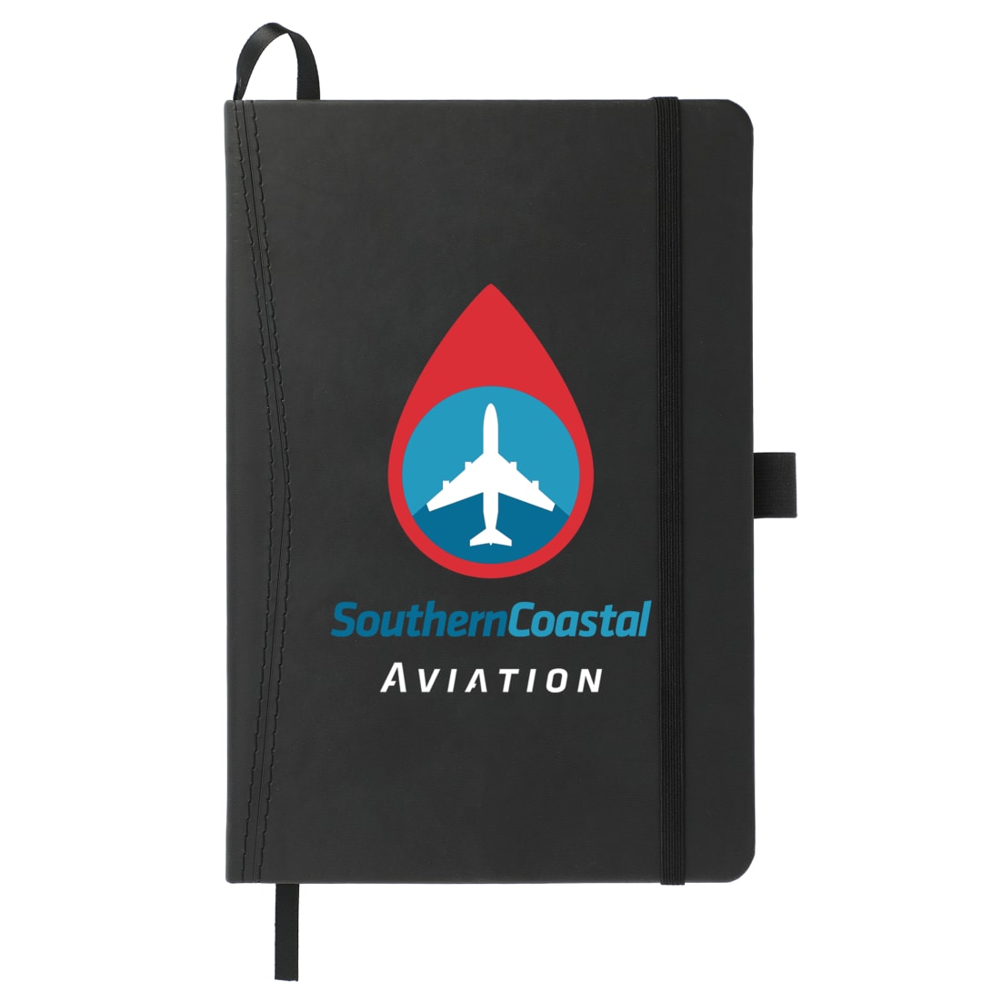 5.75" x 8.5" FSC® Mix Pedova™ Pocket Bound Journal - 2700-07 Black