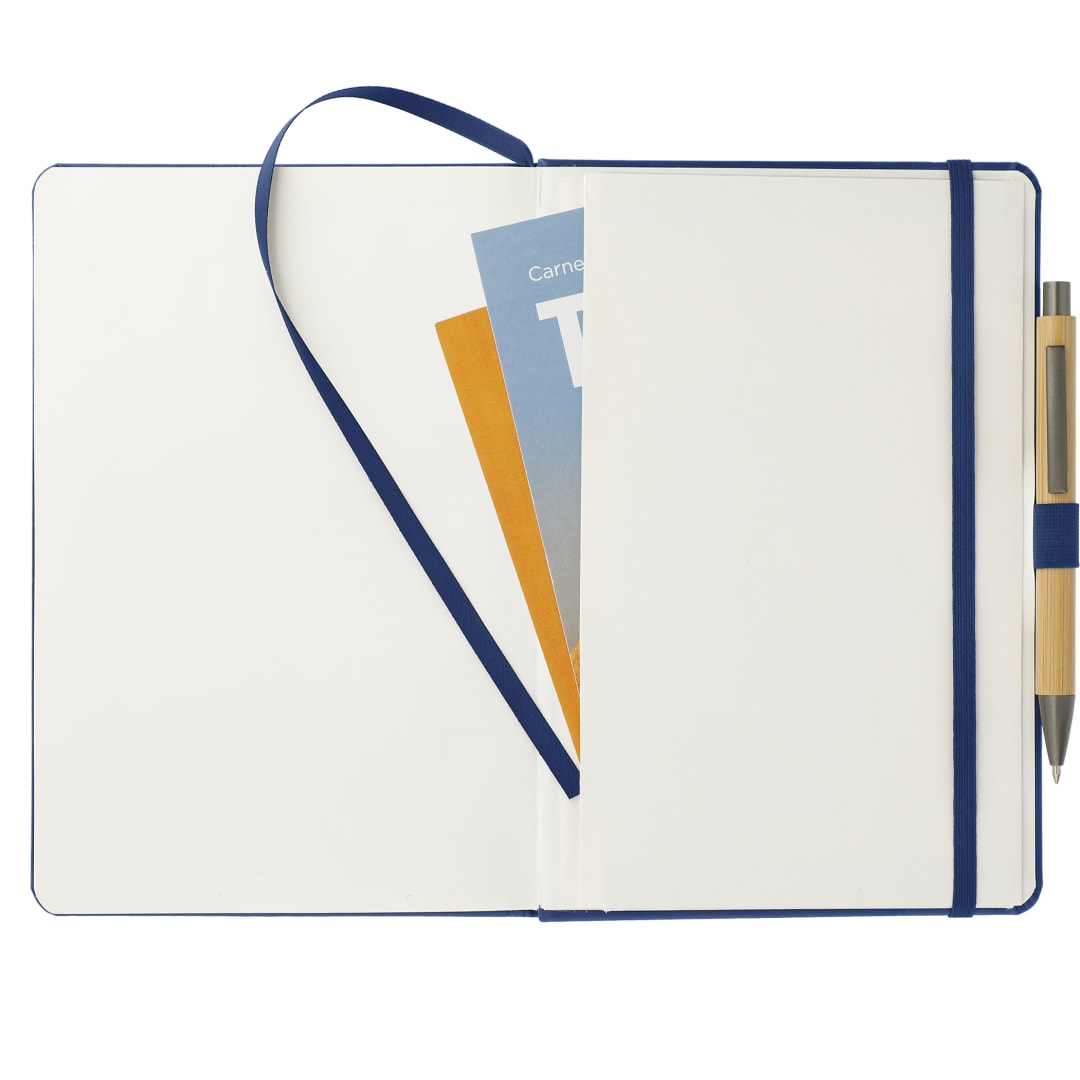 5.75" x 8.5" FSC® Mix Pedova™ Pocket Bound Journal - 2700-07 Blue