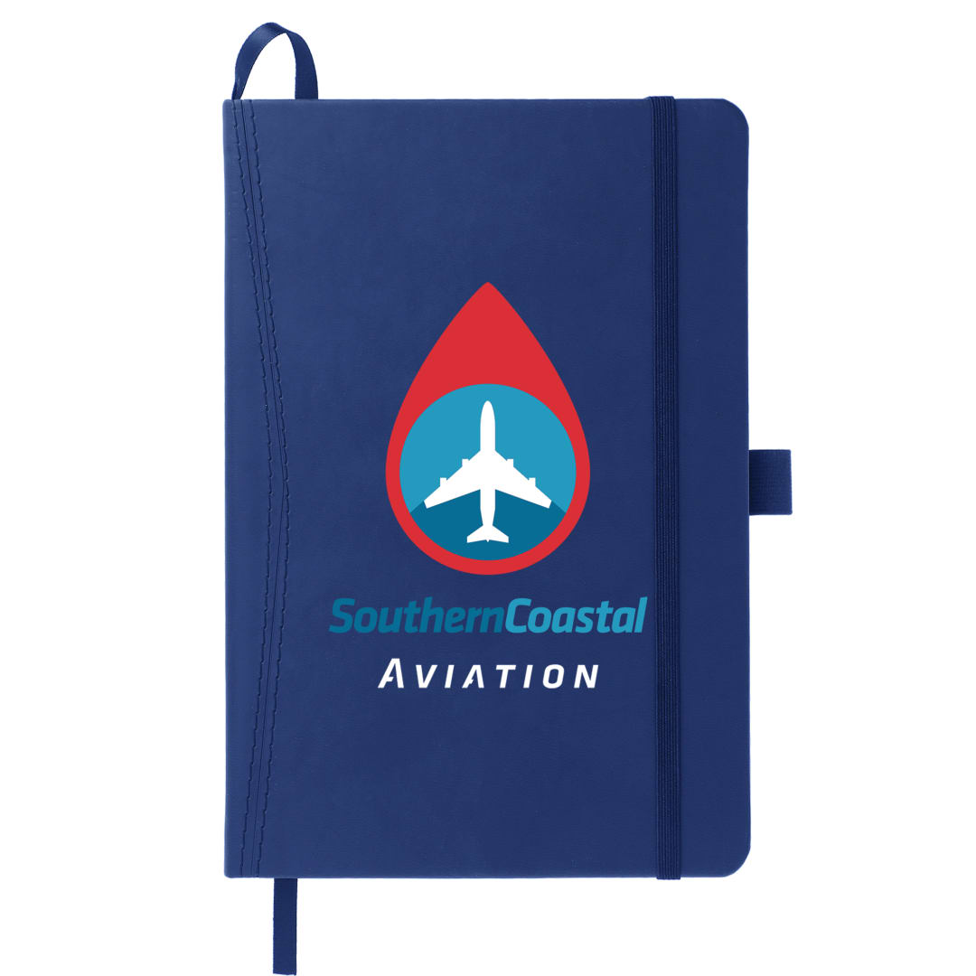 5.75" x 8.5" FSC® Mix Pedova™ Pocket Bound Journal - 2700-07 Blue