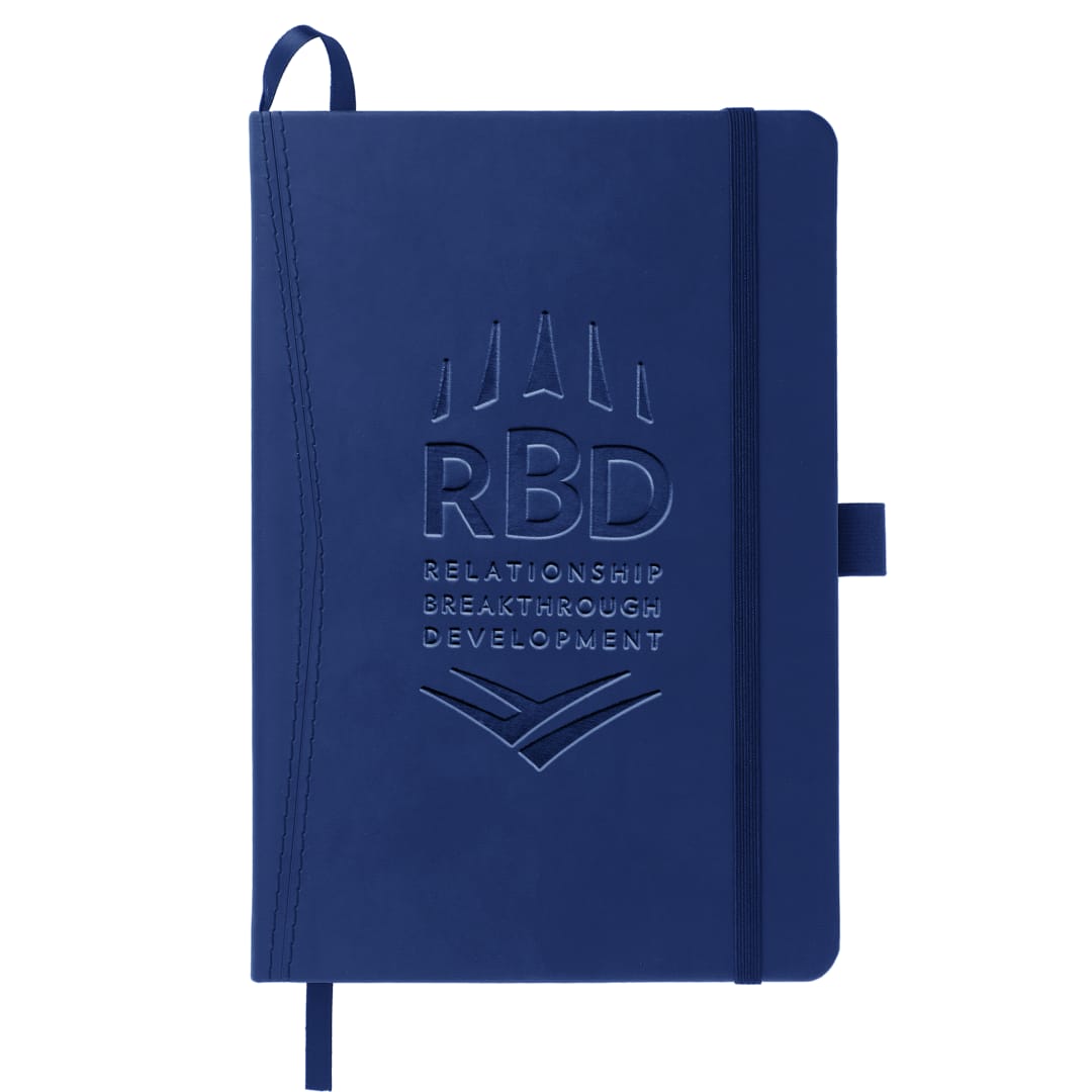 5.75" x 8.5" FSC® Mix Pedova™ Pocket Bound Journal - 2700-07 Blue