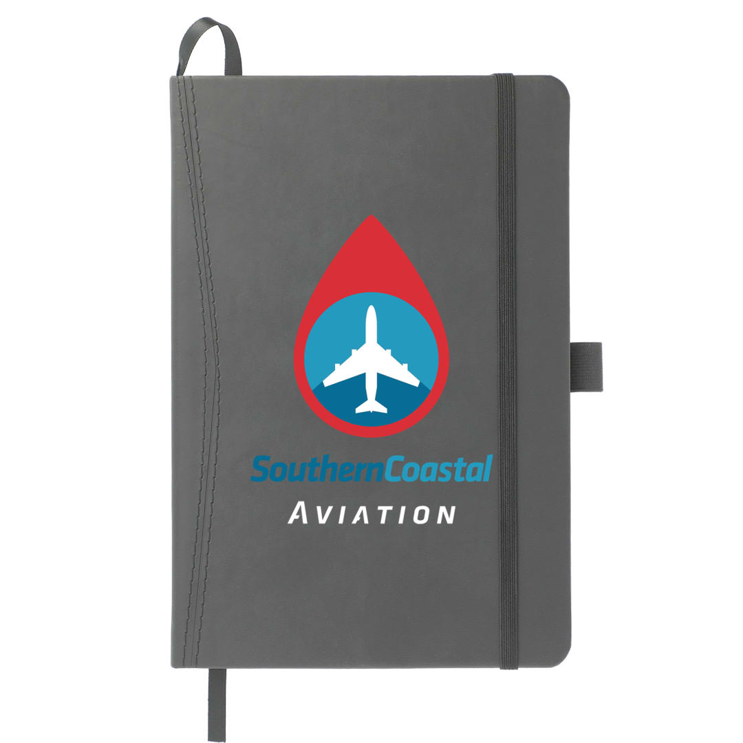 5.75" x 8.5" FSC® Mix Pedova™ Pocket Bound Journal - 2700-07 Gray