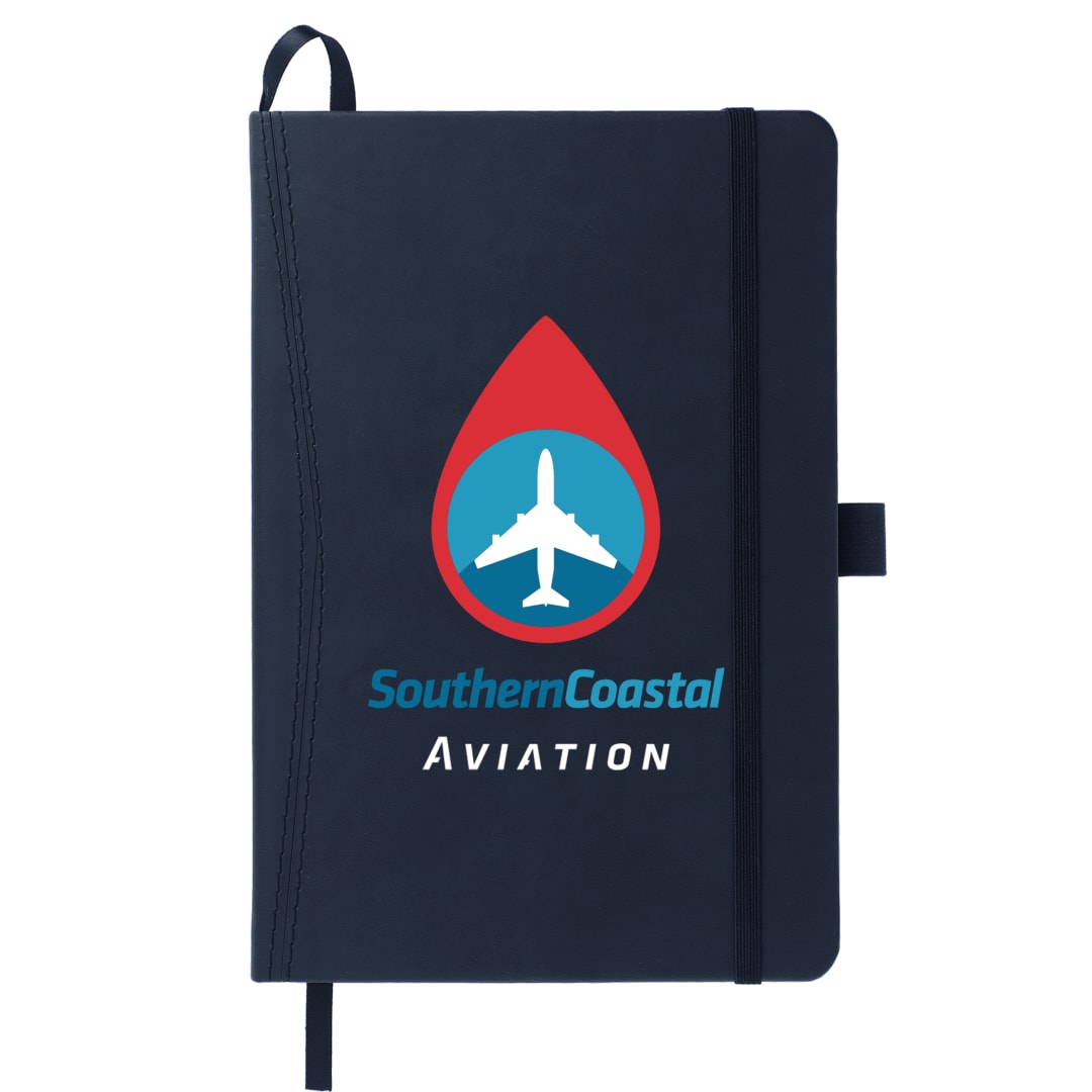 5.75" x 8.5" FSC® Mix Pedova™ Pocket Bound Journal - 2700-07 Blue