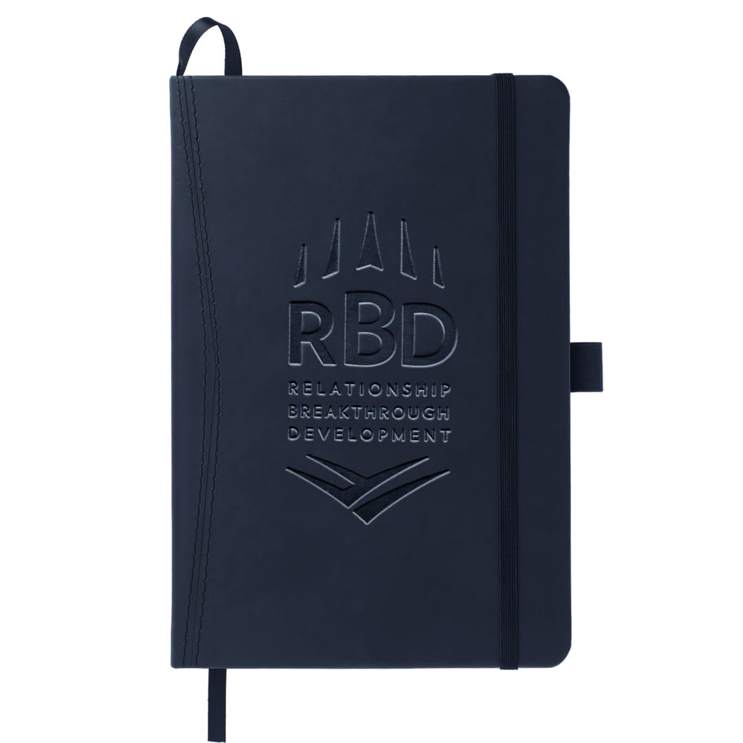 5.75" x 8.5" FSC® Mix Pedova™ Pocket Bound Journal - 2700-07 Blue